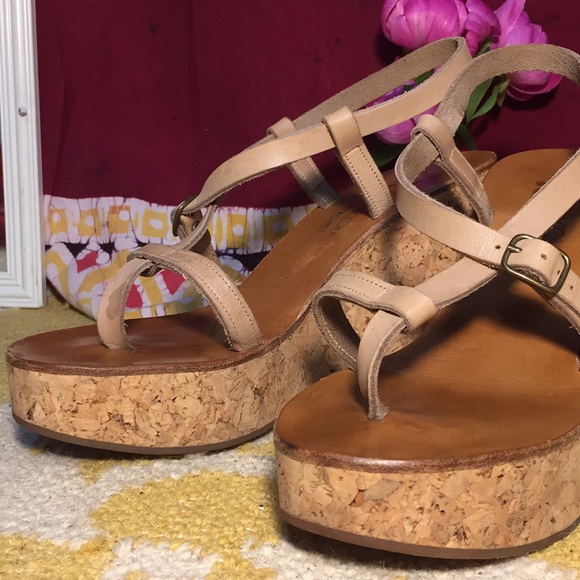 K Jacques St Tropez Diapason Cork Slide Sandals 9 - Picture 4 of 8